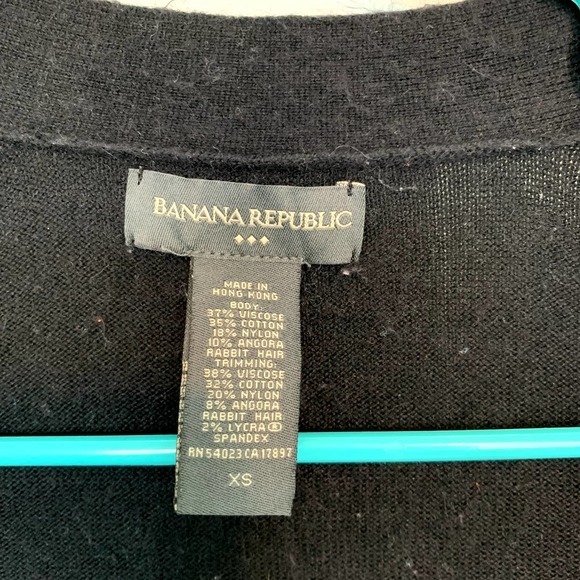 Banana Republic Women's Size Extra Small Black Button‎ Front Cardigan - Picture 2 of 4